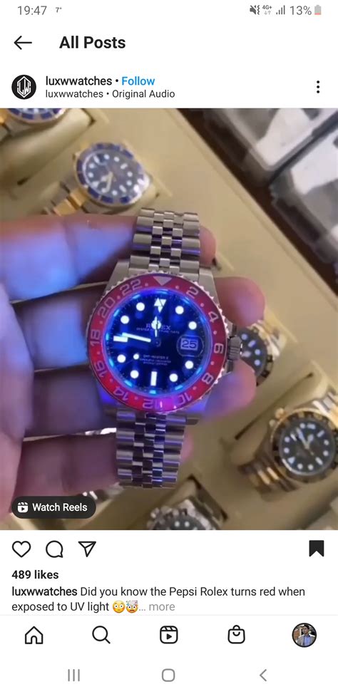 fake pepsi rolex|rolex pepsi uv test.